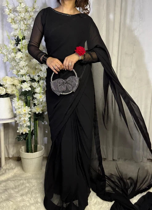 Meher Lace Work Saree
