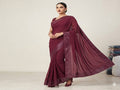 Heritage Glow Lava Silk Saree