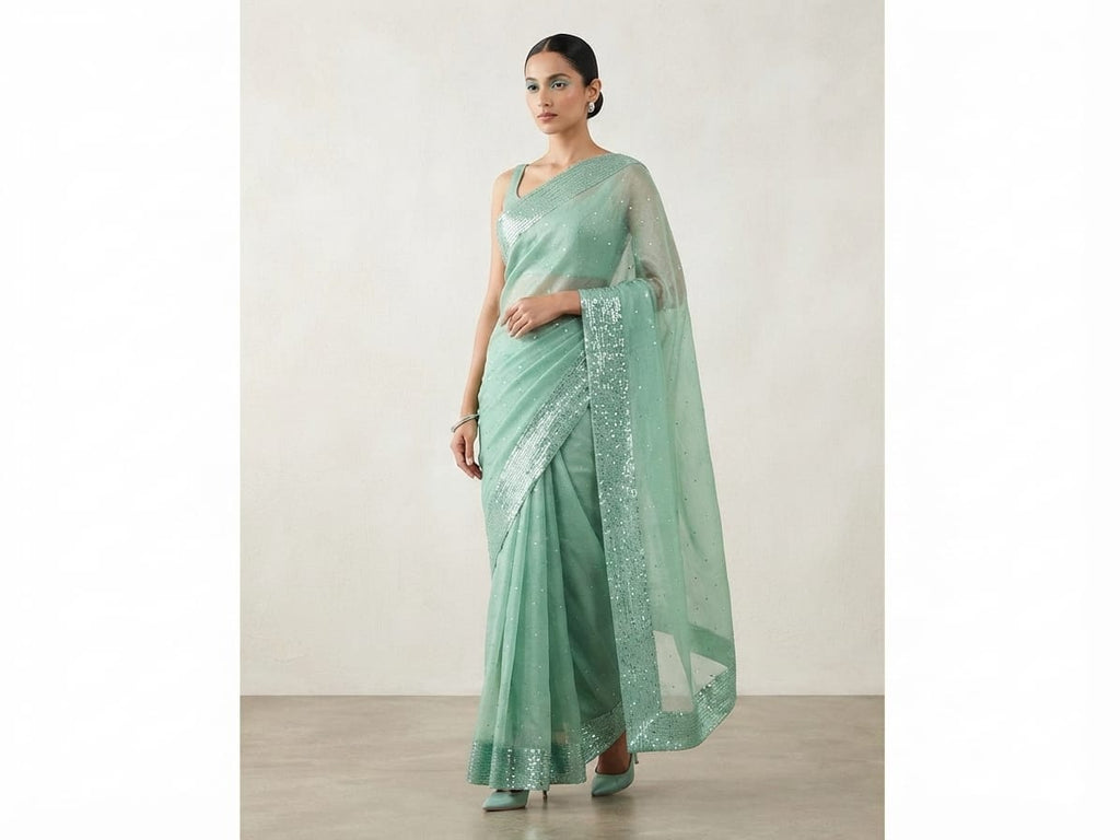Heritage Glow Lava Silk Saree