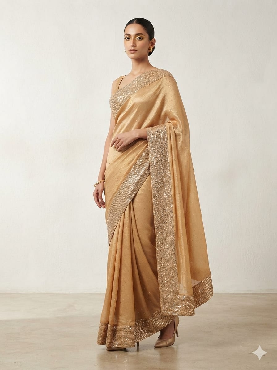 Heritage Glow Lava Silk Saree