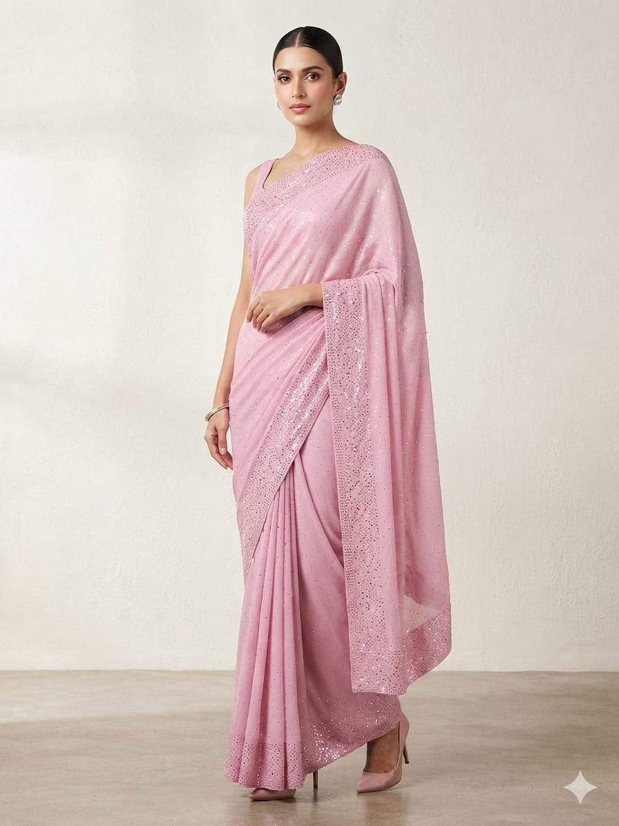 Heritage Glow Lava Silk Saree