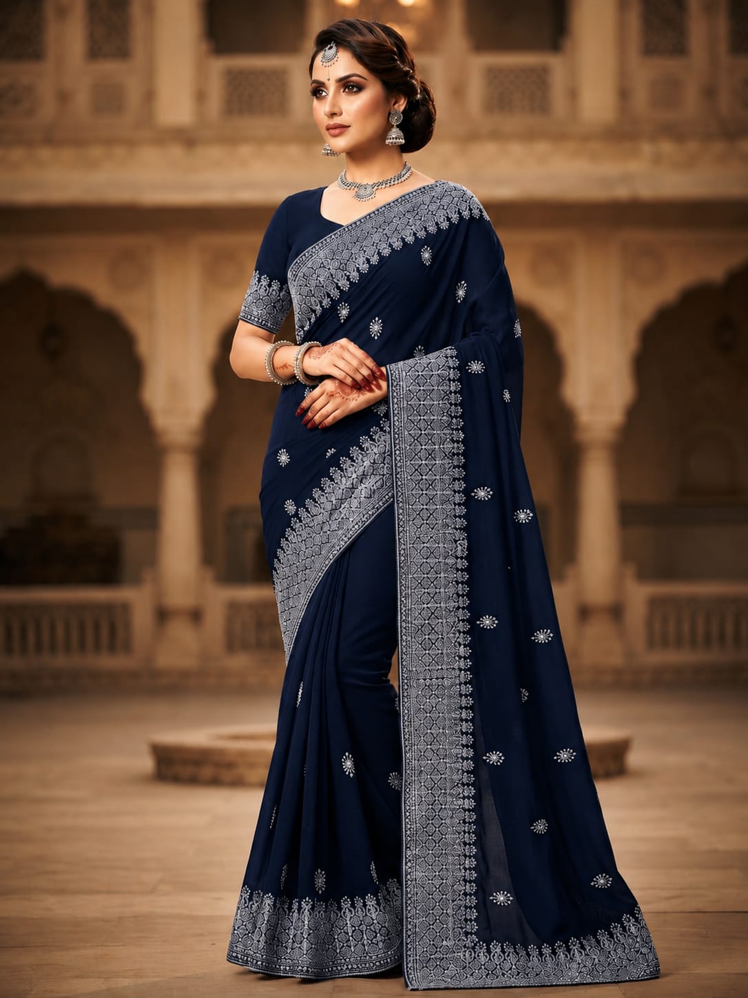 Noor-e-Zari Designer Saree