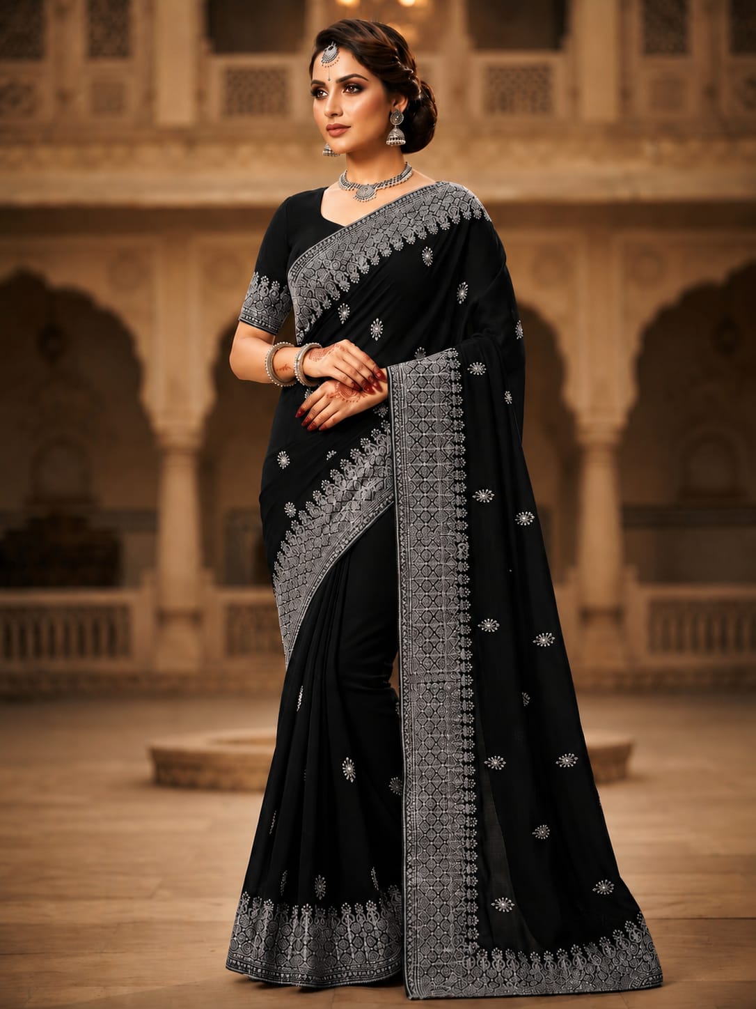Noor-e-Zari Designer Saree