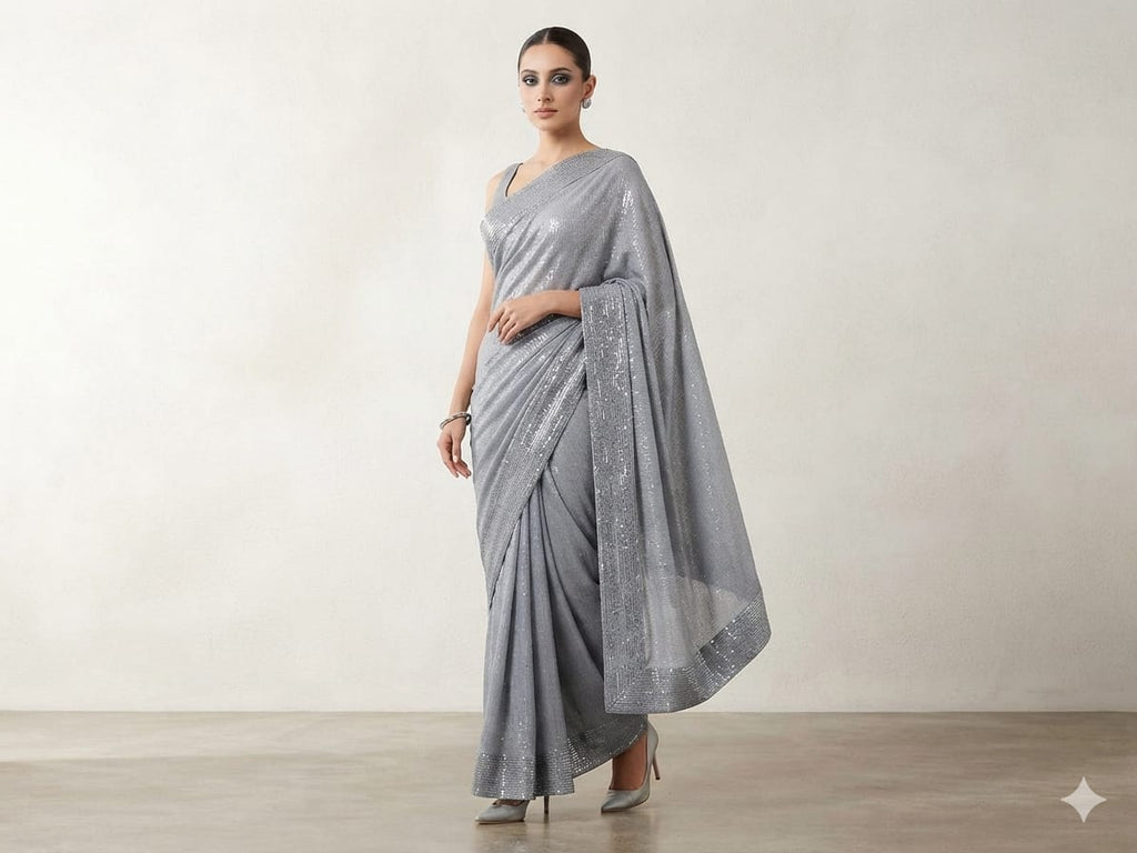 Heritage Glow Lava Silk Saree